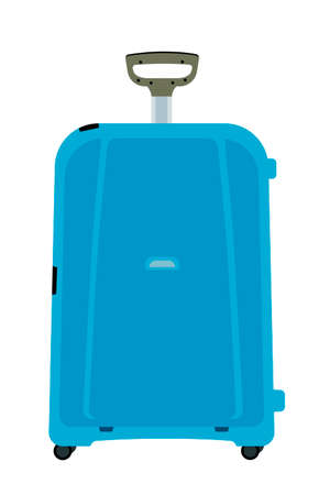 Travel vacations design picture, vector illustration of suitcase, case, bag, briefcase in realistic style. Universal for web and mobile UI and application or web.のイラスト素材