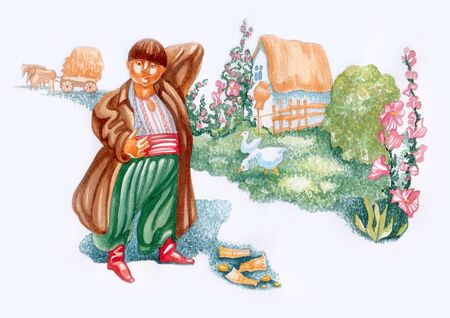 Ukrainian heroes of fairy talesの写真素材