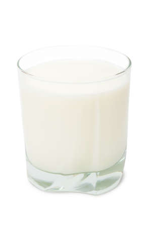 Glas of milk isolated on white background Glas of milk isolated on white background
