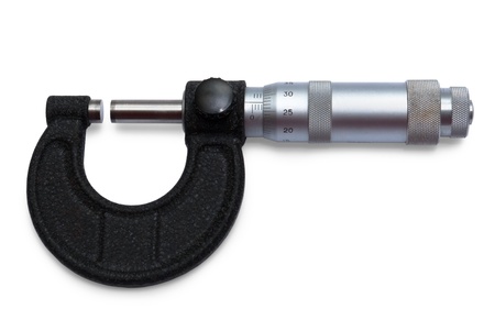 Micrometer isolated on white backgroundの写真素材