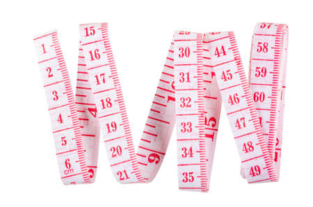 Measure tape with centimeter and inch scale