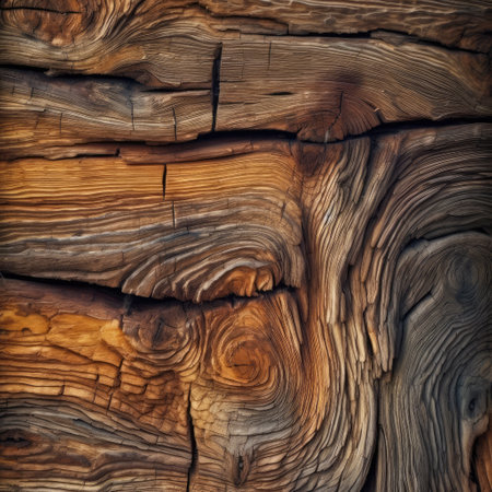Wooden texture with natural patterns as a background. Wood texture. deep wood grainの素材
