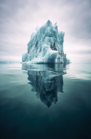 Icebergs in Jokulsarlon glacier lagoon, Icelandの素材
