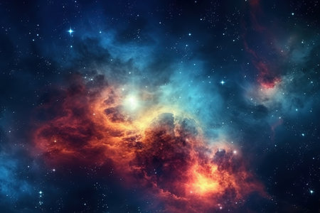 stars and galaxies in outer space, the beauty of space exploration. nebula and star field against space. Supernova background wallpaperの素材