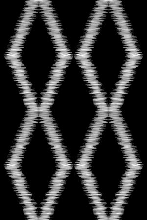 Ethnic Ikat fabric pattern geometric style.African Ikat embroidery Ethnic oriental pattern black background. Abstract,vector,illustration.Texture,clothing,frame,decoration,motifs.のイラスト素材