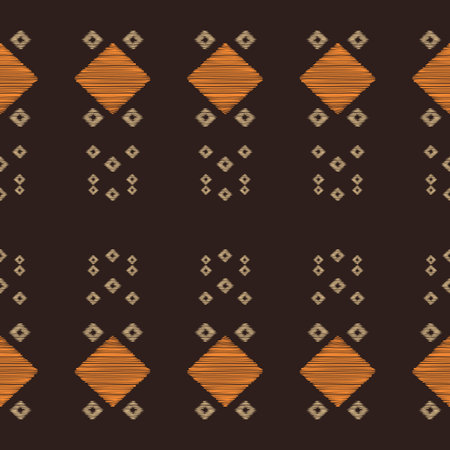 Traditional Ethnic ikat motif fabric pattern background geometric .African Ikat embroidery Ethnic...