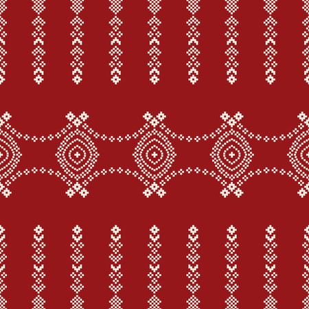 Traditional ethnic motifs ikat geometric fabric pattern cross stitch.Ikat embroidery Ethnic oriental...