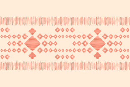 Traditional ethnic ikat motif fabric pattern geometric style.Ikat embroidery Ethnic oriental pattern...