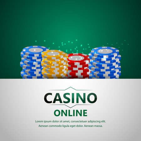 Casino online gambling game with luxury backgroundのイラスト素材