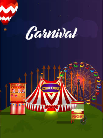 Carnival brazil party event with golden maskのイラスト素材