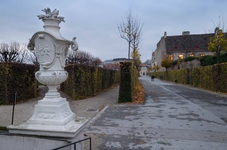 The Belvedere park in Vienna, Austriaの写真素材