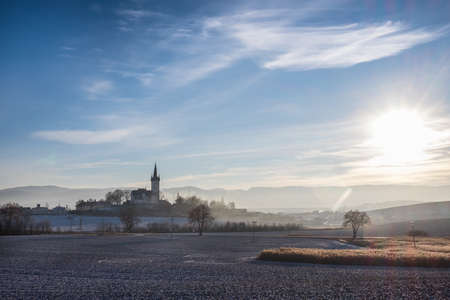 Tatra mountain village landscape in Eastern Slovakiaの写真素材