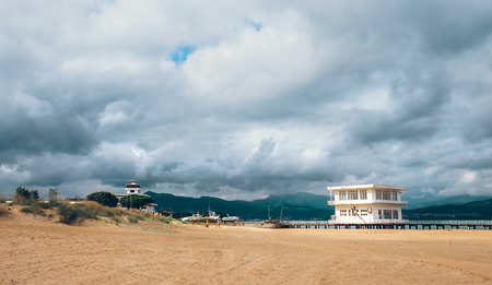 Ferry station from Laredo to Santonya in Kantabria, North Spainの写真素材