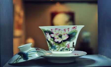 china style teacupの写真素材