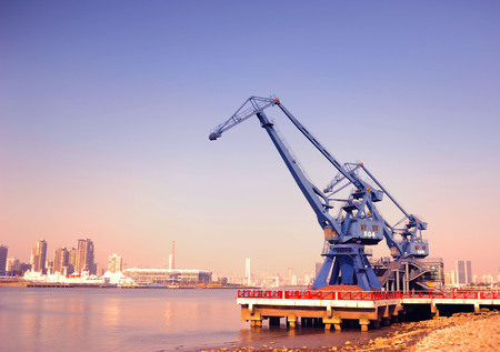 crane by the riverのeditorial素材