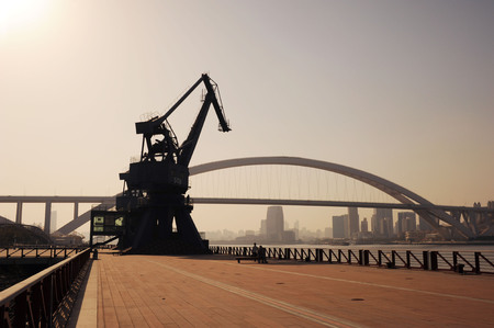 crane by the riverのeditorial素材