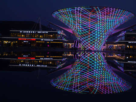 shanghai modern city viewのeditorial素材