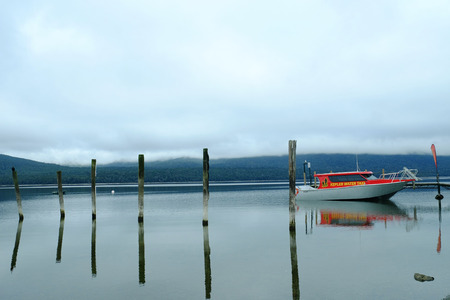 new zealand landscpaeのeditorial素材