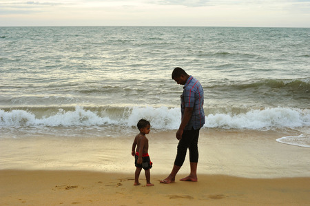 father and sonのeditorial素材