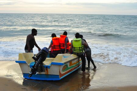 sri lanka beachの写真素材