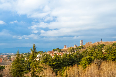 Panoramic view of Tbilisi, capital cityの写真素材