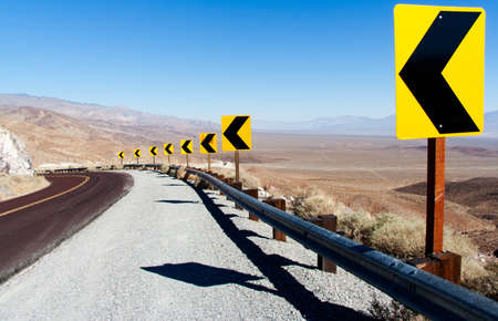 Death Valley NP: Sharp Curveの写真素材