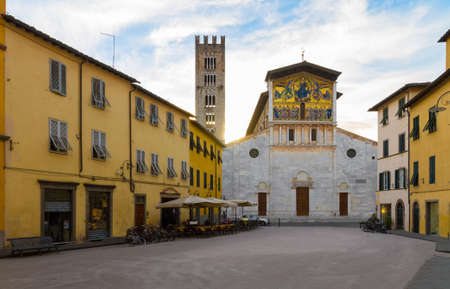 Basilica of San Frediano, Lucca, Tuscany, Italyのeditorial素材