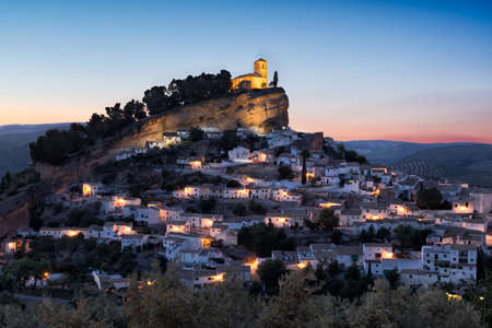 Montefrio at sunset, Andalusia, Spainの写真素材
