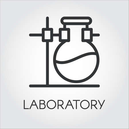 Laboratory icon. Chemistry and research conceptのイラスト素材