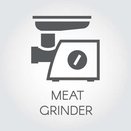 Meat grinder flat icon.のイラスト素材