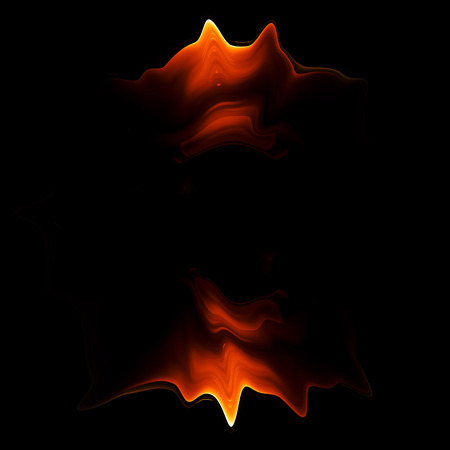 Abstract fiery ring background with luminous swirling backdrop. Glowing spiral. The energy flow tunnel. Shine round frame with light circles light effect. Fantasy cover. Space for your message.の写真素材