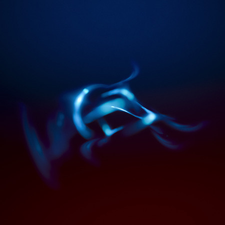 Abstract ring background. Glowing spiral. The energy flow tunnel. shine round frame with light circles light effect. 
glowing cover. Space for message. Light sphere. Atom power.の写真素材