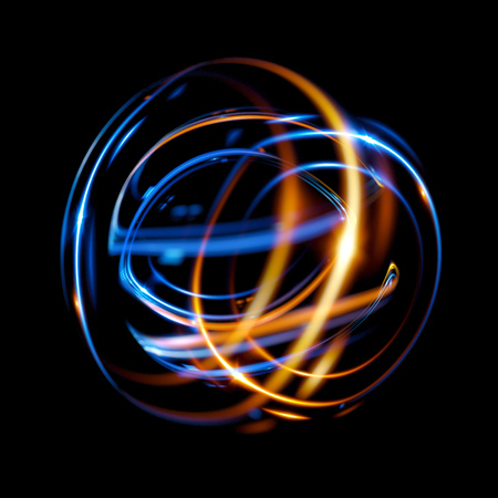 Abstract ring background. Glowing spiral. The energy flow tunnel. Shine round frame with light...