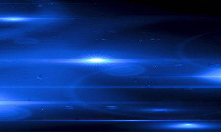 Beautiful light flares. Glowing streaks on dark background. Luminous abstract sparkling lined...