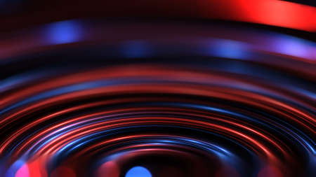 Beautiful light flares. Glowing streaks dark background. Luminous abstract sparkling lined...