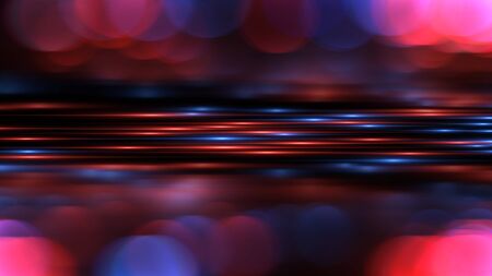 Beautiful light flares. Glowing streaks dark background. Luminous abstract sparkling lined...
