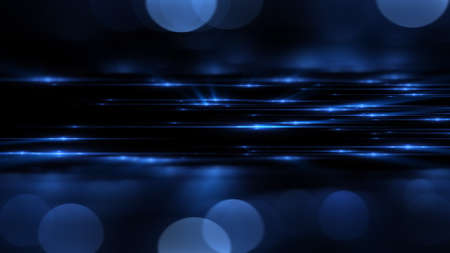 Beautiful light flares. Glowing streaks dark background. Luminous abstract sparkling lined...