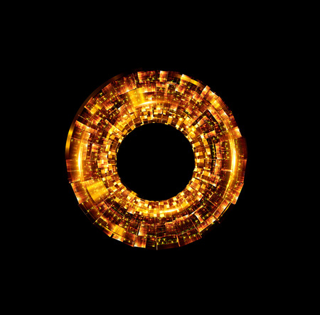 Abstract background. luminous swirling. Elegant glowing circle. 
Sparking particle. Space tunnel. Glossy jellyfish. Colorful ellipse. Glint sphereの写真素材