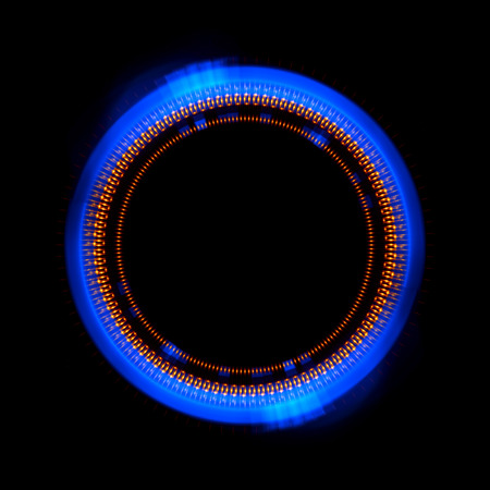 Abstract background. luminous swirling. Elegant glowing circle. Sparking particle. Space tunnel. Glossy jellyfish. Colorful ellipse. Glint sphereの写真素材