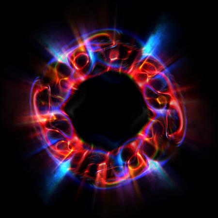 Abstract background. luminous swirling. Elegant glowing circle. Sparking particle. Space tunnel....