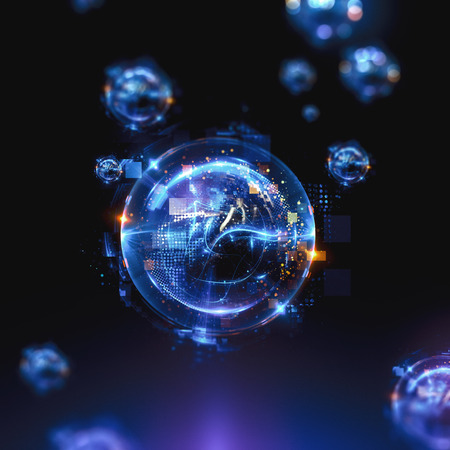Abstract background. luminous swirling. Elegant glowing circle.