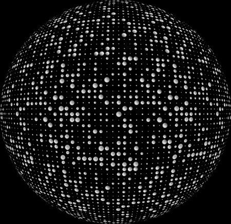 Seamless Pattern with Halftone Dots. 3d white and black Ink Dots. Spotted Effect.
Aging Dots Overlay. Round Particles Backdrop. Random size. Randomizeの写真素材