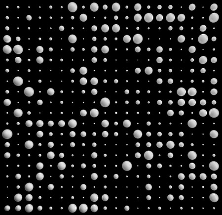 Seamless Pattern with Halftone Dots. 3d white and black Ink Dots. Spotted Effect.Aging Dots...