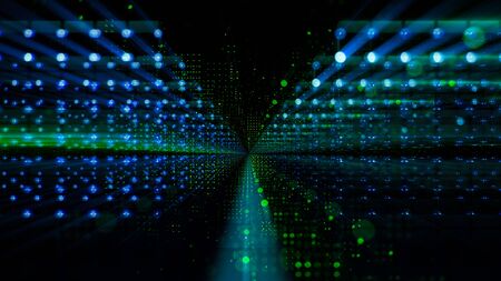 3d illustration Data storage service.