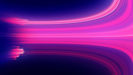 Led Light tech 3d render abstract background.