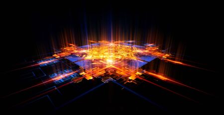 Bright space abstract backgroundの写真素材