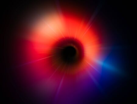 Colorful abstract radiant flash.