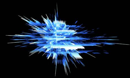 Led Light. Abstract effect. Future tech. Glare cubes. Digital cpu signal. 
Shine grid. Modern big data. Neon flare. Quantum computer net system. 
Magic code. Grid HUD lines. Web device. Blocks system.の写真素材