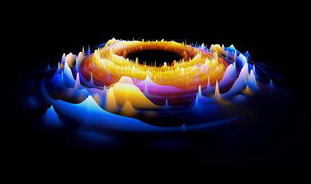Abstract background. Motion swirl. Glowing circle. Bright spiral. Glow podium. Empty Scene. Space...