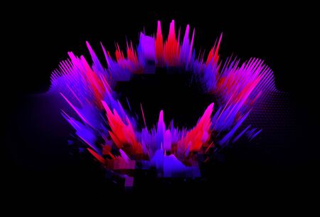 Abstract background. Motion swirl. Glowing circle. Bright spiral. Glow podium. Empty Scene. Space...